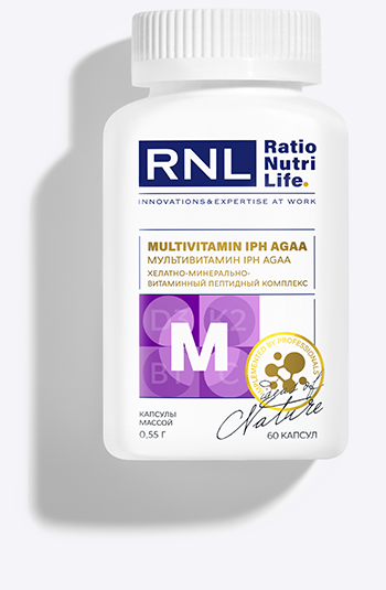 RNL Мультивитамин с пептидом IPH AGAA, 60 капс.